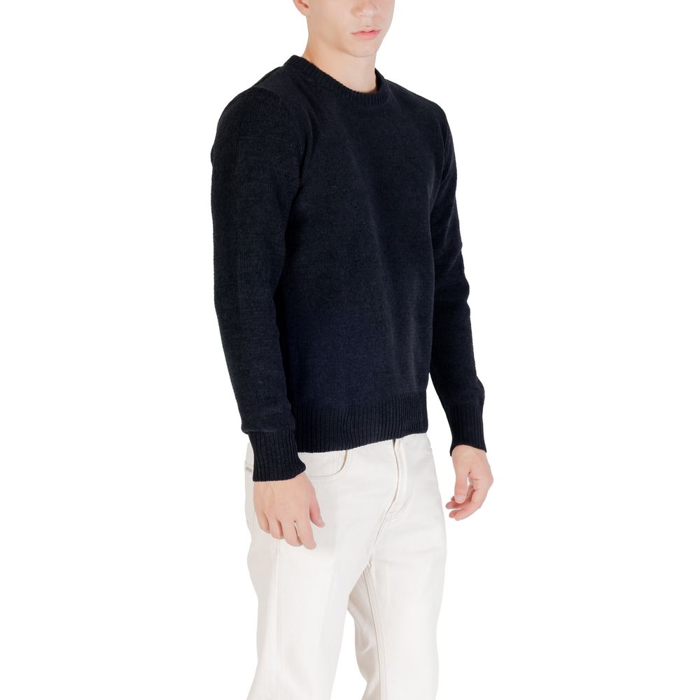 Gianni Lupo Black Polyester Sweatshirt