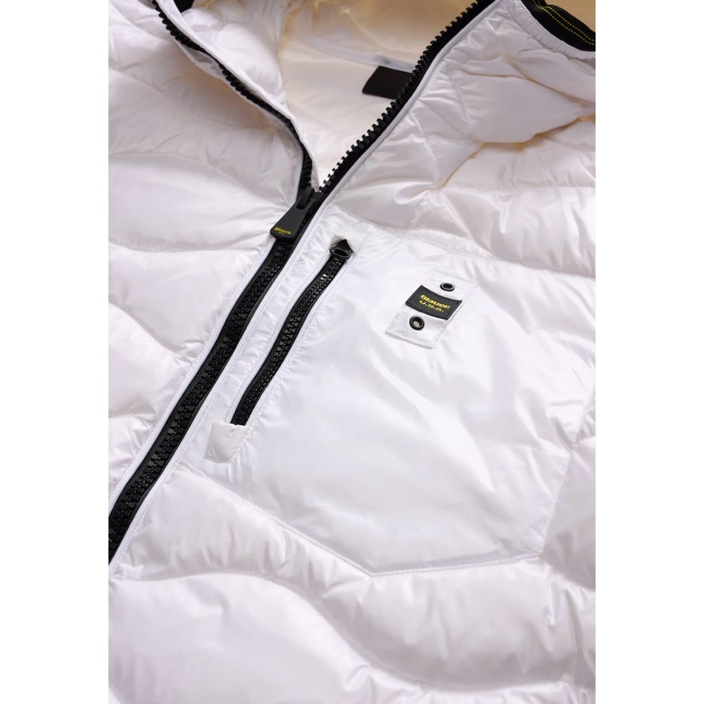 Blauer White Polyamide Full-Length Jacket