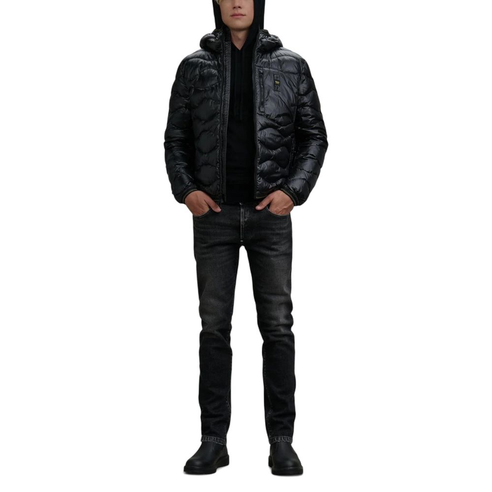Blauer Black Polyamide Full-Length Jacket