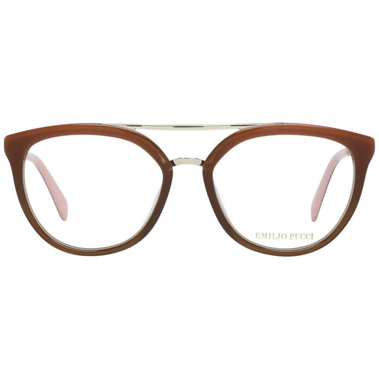 Emilio Pucci Brown Metal & Plastic Glasses (Frames)
