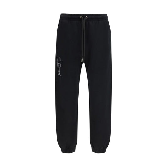 Off-White Black Cotton Joggers (Workout Pants)