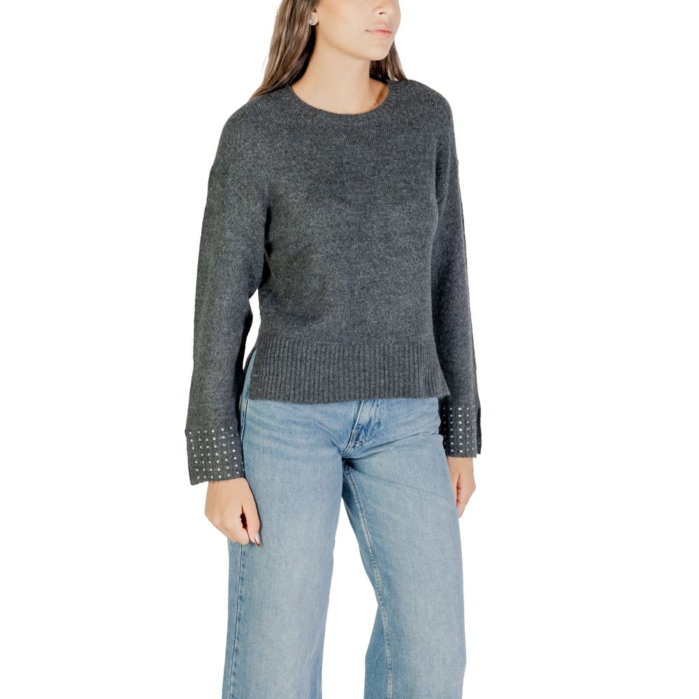 Only Gray Marabou Sweatshirt