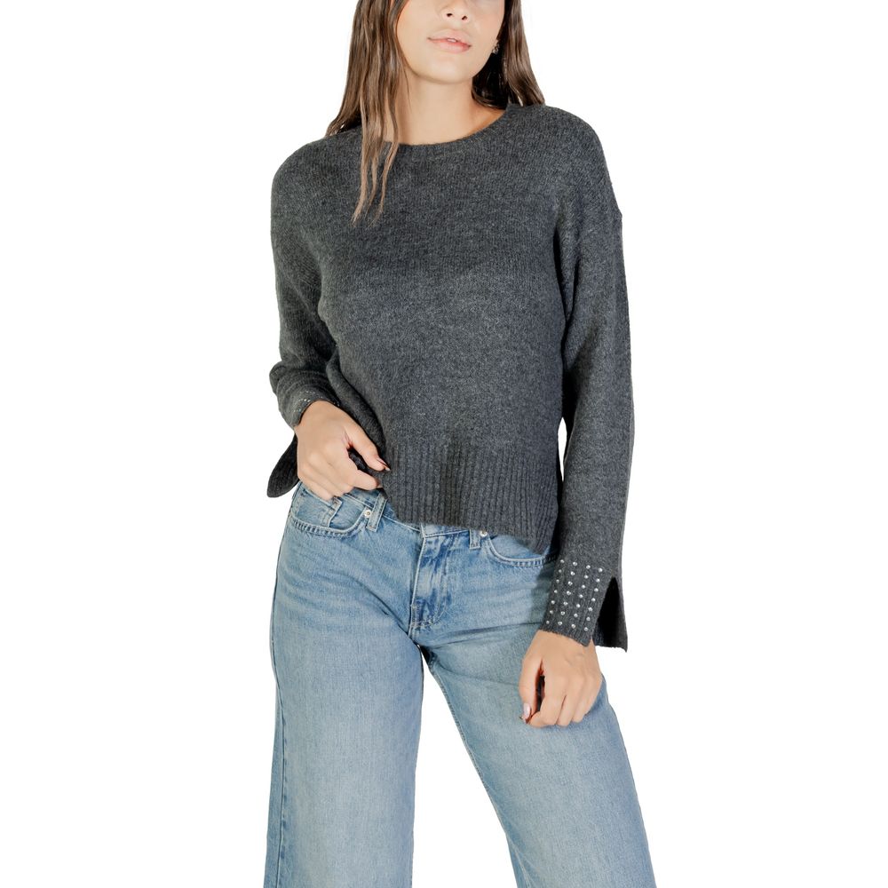 Only Gray Marabou Sweatshirt