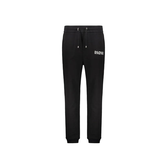 Balmain Black Cotton Joggers (Workout Pants)