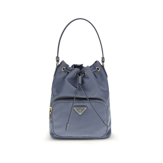 Prada Blue Polyamide Backet Bag