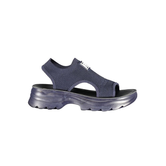 Laura Biagiotti Blue Polyurethane Women Sandal