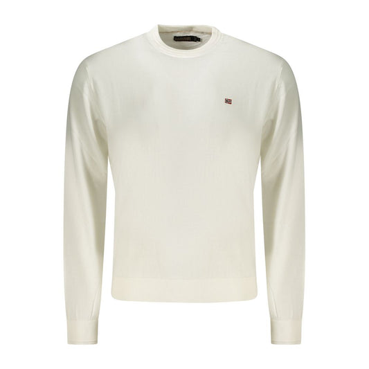 Napapijri White Cotton Men's Sweater
