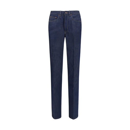 Chloé Blue Cotton Slim Fit Jeans