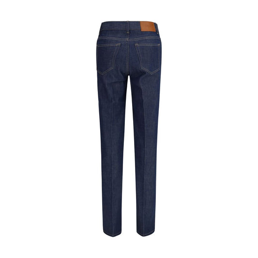 Chloé Blue Cotton Slim Fit Jeans
