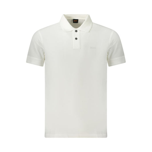 Hugo Boss Bianco Cotton Men Polo