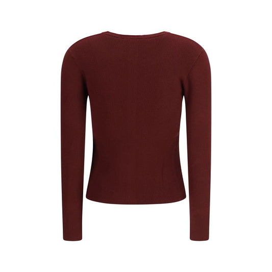 Max Mara Bordeaux Viscose Sweatshirt