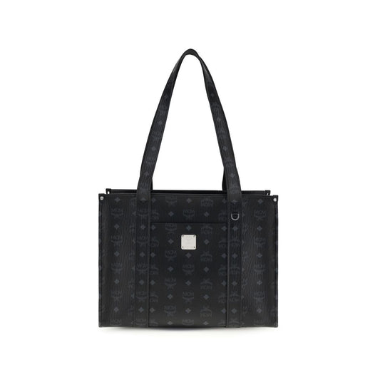 MCM Black Fabric Handbag