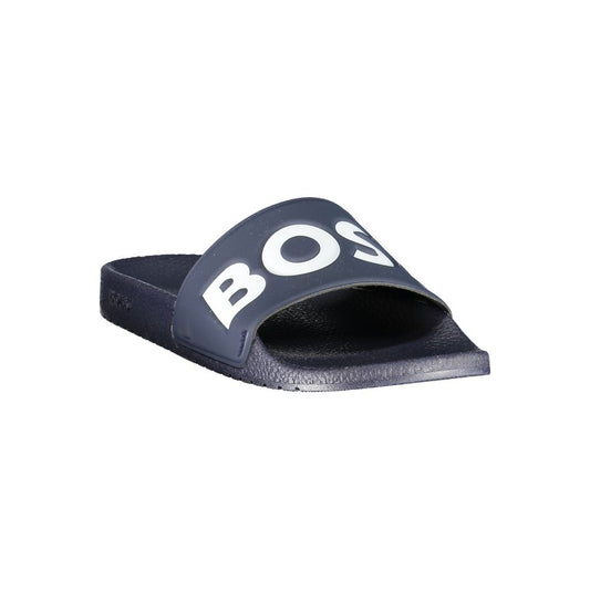 Hugo Boss Blue Polyurethane Men Slipper