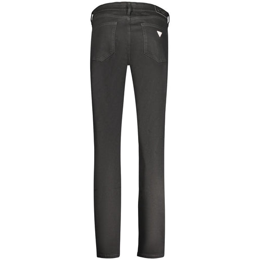 Guess Jeans Nero Cotton Womens Jeans