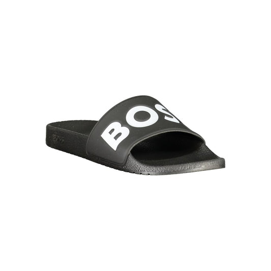 Hugo Boss Black Polyurethane Men's Slipper