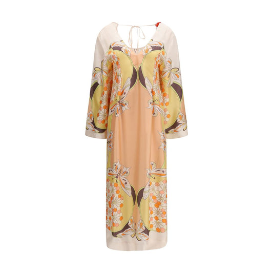 La Double J Multicolor Silk Casual Dress