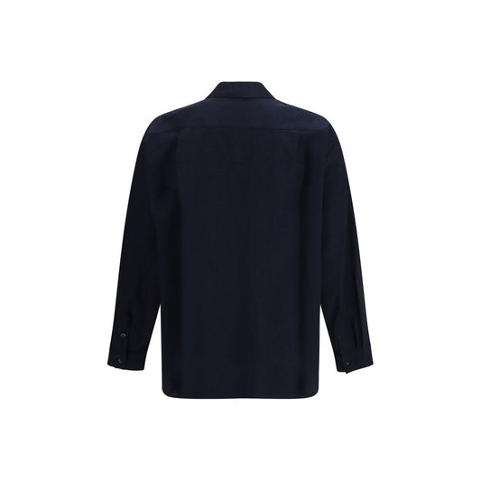Giorgio Armani Blue Cotton Shirt