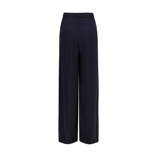 Gucci Blue Viscose Casual Pants