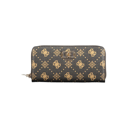 Guess Jeans Marrone Polyurethane Women Wallet