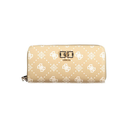 Guess Jeans Beige Polyurethane Women Wallet