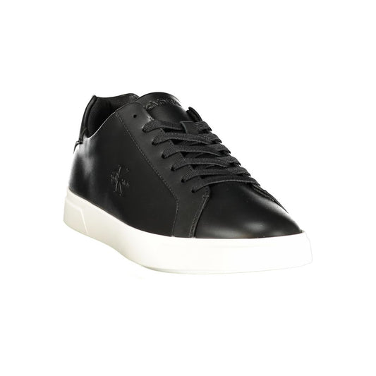 Calvin Klein Black Polyurethane Men Sneaker