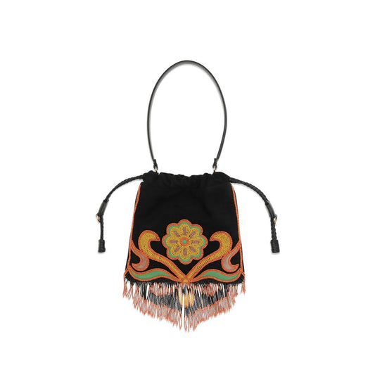 Etro Multicolor Goatskin Shoulder Bag