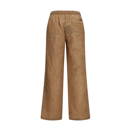 Dolce & Gabbana Brown Linen Casual Pants