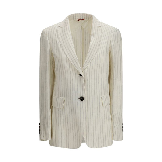 Max Mara Beige Linen Blazer