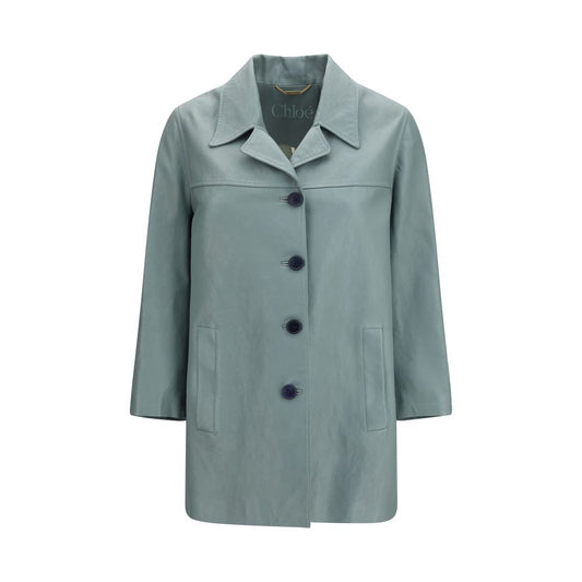 Chloé Blue Leather Jacket