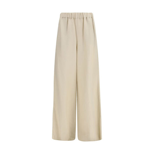 Max Mara Beige Linen Casual Pants