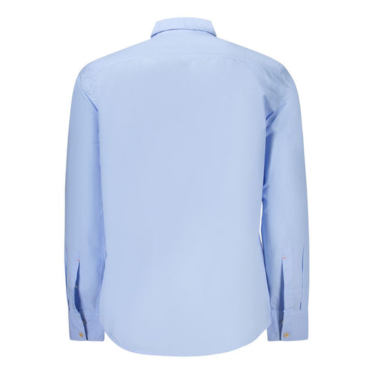 Hugo Boss Azzurro Cotton Men Shirt