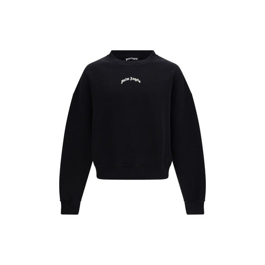 Palm Angels Black Cotton Sweatshirt