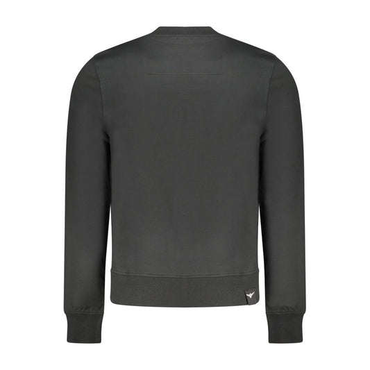 Accademia Militare Black Cotton Mens Sweatshirt