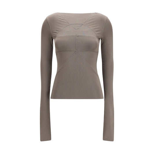 Rick Owens Gray Viscose Blouse