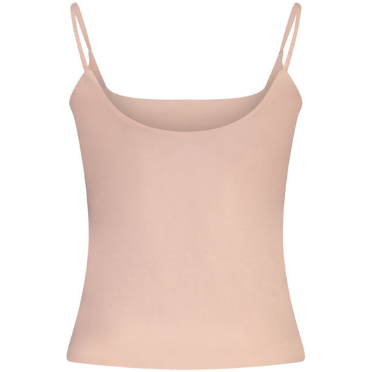 Guess Jeans Pink Cotton Tank Tops