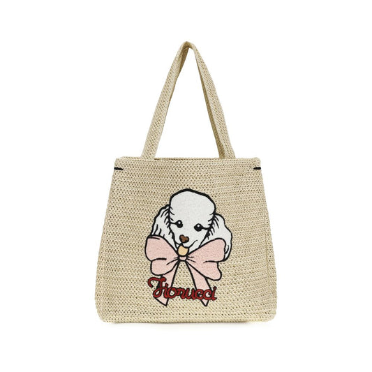Fiorucci Beige Paper Handbag