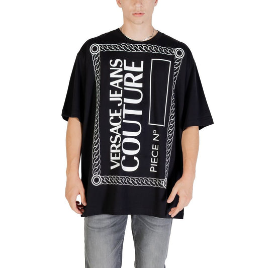 Versace Jeans Black Cotton T-Shirt