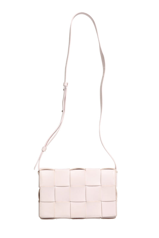 Bottega Veneta Pink Intrecciato Cassette Shoulder Bag