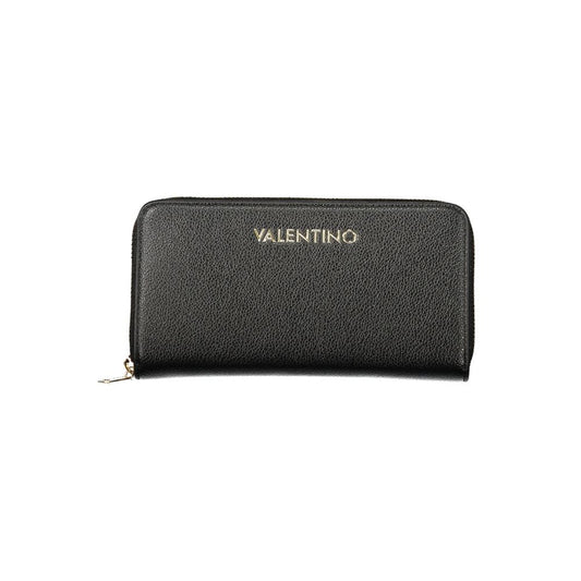 Mario Valentino Black Polyurethane Womens Wallet