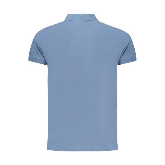 Norway 1963 Azzurro Cotton Mens Polo