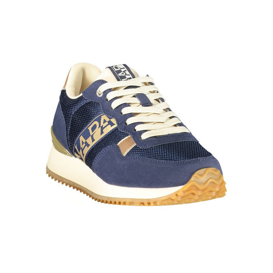 Napapijri Blue Polyester Athletic Sneakers