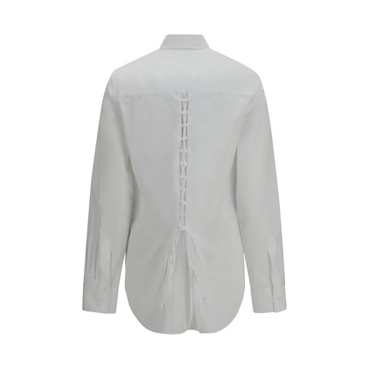 Ermanno Scervino White Cotton Dress Shirt