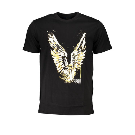 Cavalli Class Nero Cotton Men's T-Shirt