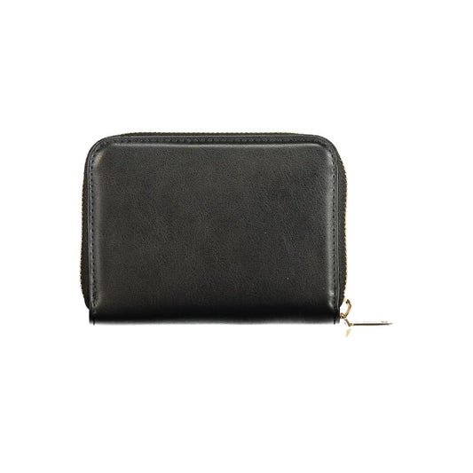 Mario Valentino Black Polyurethane Women's Wallet