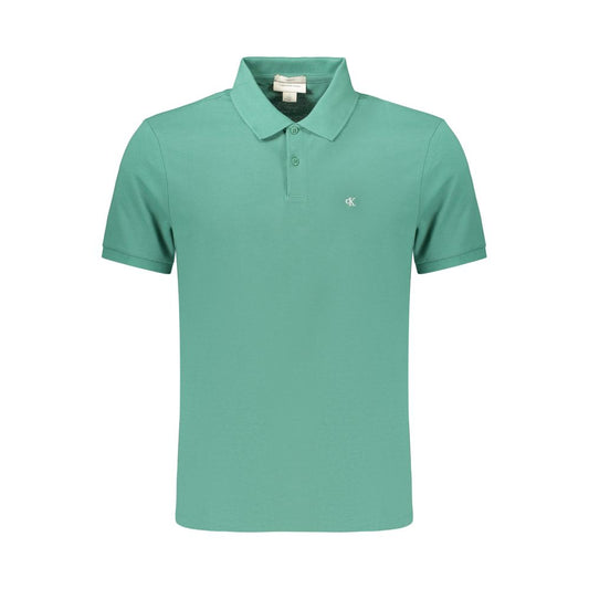 Calvin Klein Green Cotton Mens Polo