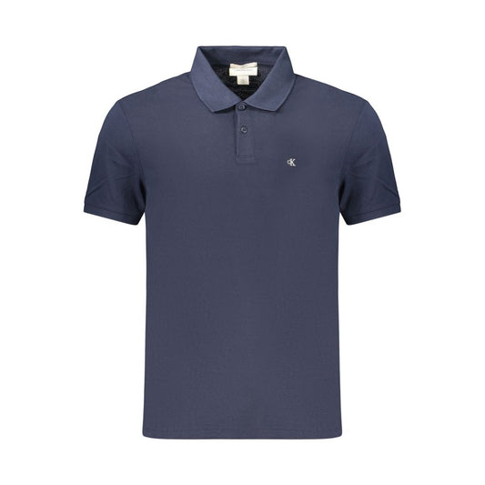 Calvin Klein Blue Cotton Men's Polo Shirt