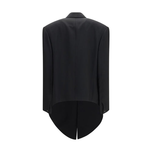 Calvin Klein Black Viscose Coat