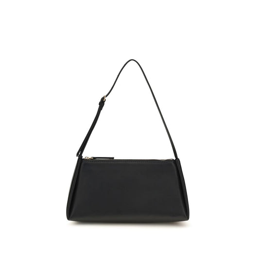 Calvin Klein Black Calf Leather Bos Taurus Shoulder Bag
