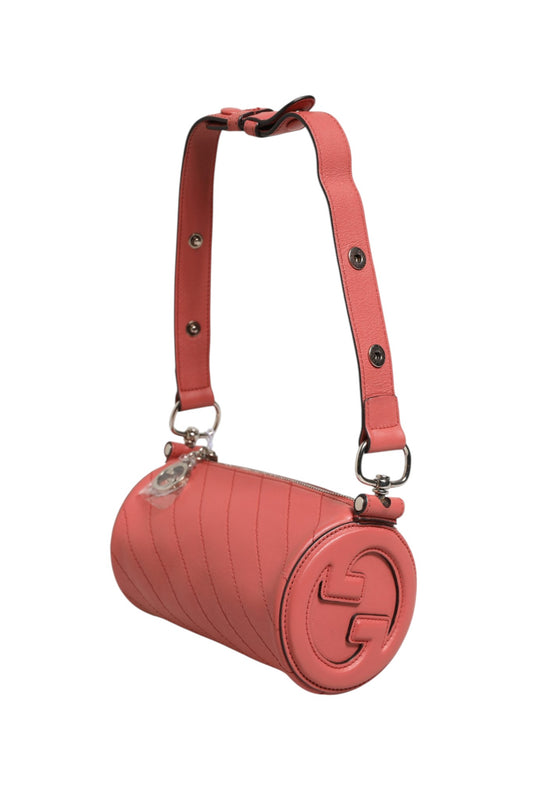 Gucci Blondie Mini Shoulder Bag Pink Leather