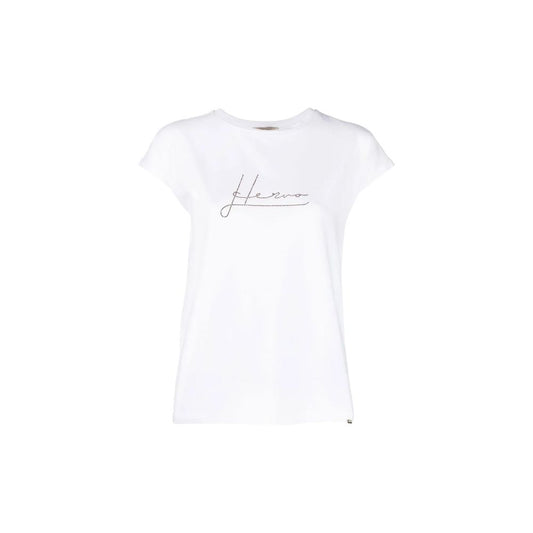 Herno White Cotton T-Shirt